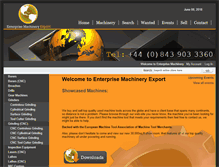 Tablet Screenshot of enterprisemachinery.co.uk
